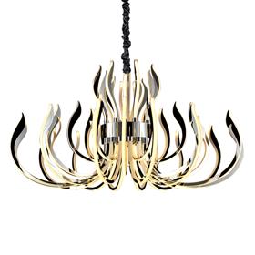 M5565  Versailles 553W LED Pendant Light (29kg) Polished Chrome